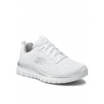 7s SKECHERS 12615-WSL Gracefoul Get-Connected wmn's shoe - white/silver